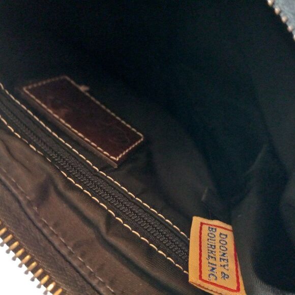 Dooney & Bourke  Black Canvas Small Wayfarer Bag Cottagecore Gold tone Dangles - Picture 6 of 11